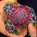 Colorful Fractal Flowers Tattoo Design Thumbnail